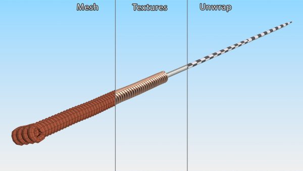Long Acupuncture Needle Gold