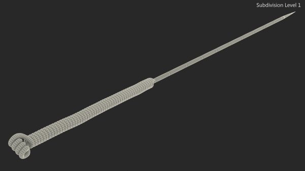 Long Acupuncture Needle Gold