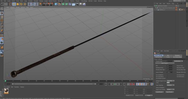 Long Acupuncture Needle Gold