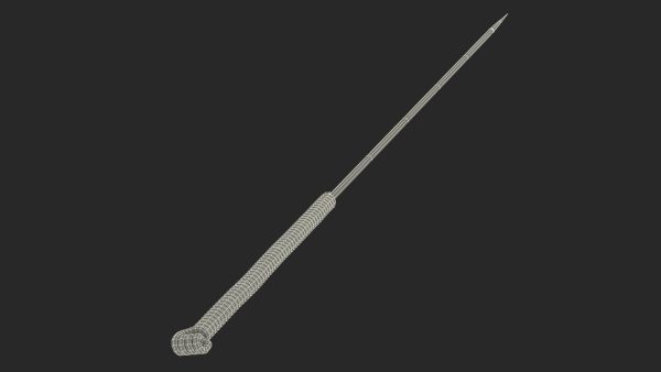 Long Acupuncture Needle Silver