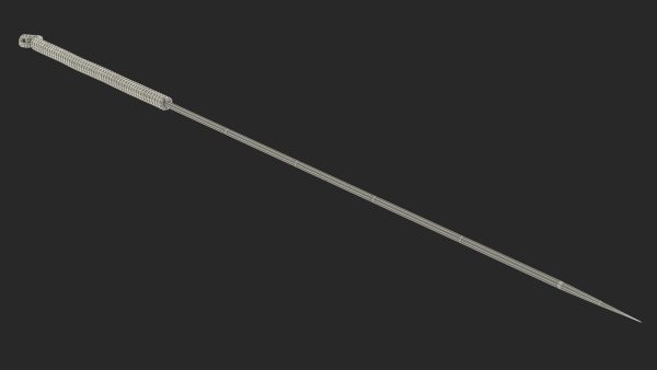 Long Acupuncture Needle Silver