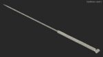 Long Acupuncture Needle Silver