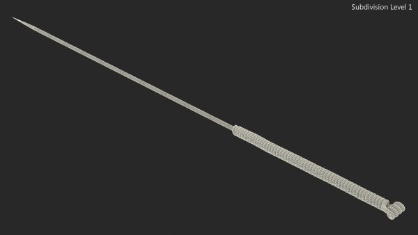 Long Acupuncture Needle Silver