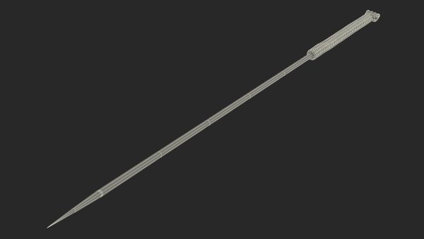 Long Acupuncture Needle Silver