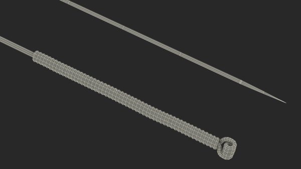 Long Acupuncture Needle Silver