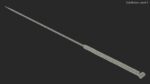 Long Acupuncture Needle Silver