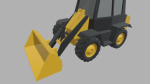 Low Poly Compact Loader 01