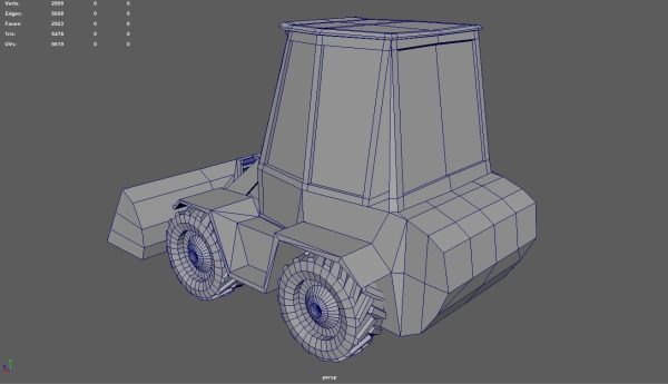 Low Poly Compact Loader 01