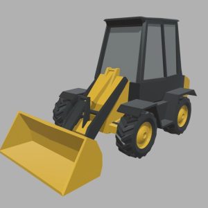 Low Poly Compact Loader 01