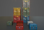 Low poly container and scfi box