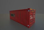 Low poly container and scfi box