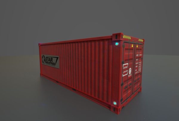 Low poly container and scfi box