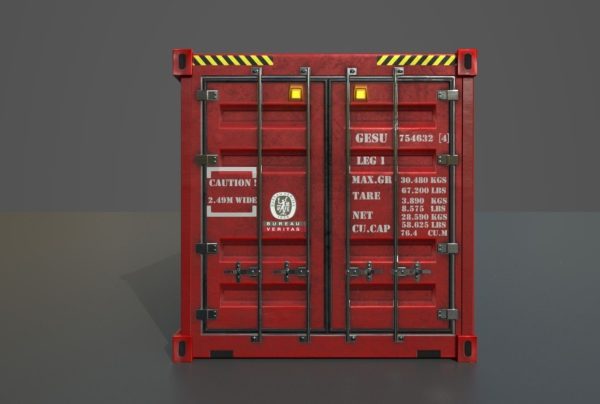 Low poly container and scfi box