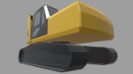 Low Poly Excavator 01