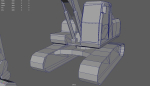 Low Poly Excavator 01
