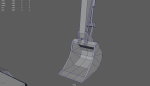 Low Poly Excavator 01