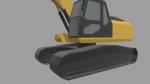 Low Poly Excavator 01
