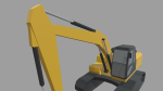 Low Poly Excavator 01