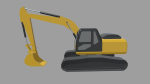 Low Poly Excavator 01