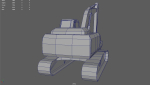 Low Poly Excavator 01