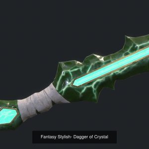 low-poly-fantasy-stylish-dagger-bundle-3d-model-obj-fbx