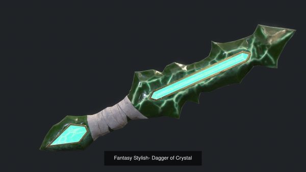Low poly Fantasy Stylish Dagger Bundle