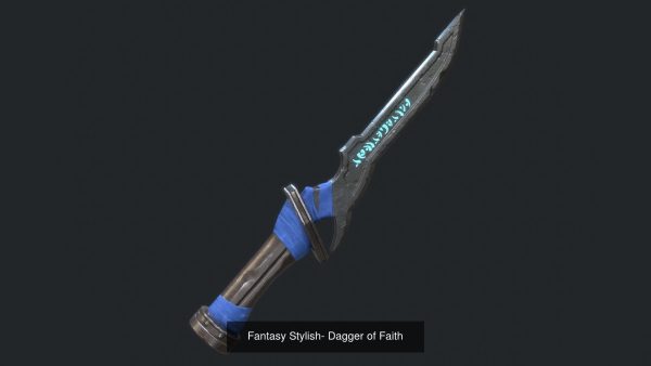 Low poly Fantasy Stylish Dagger Bundle