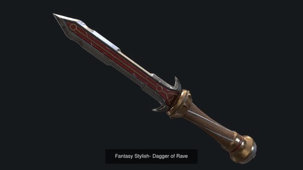 Low poly Fantasy Stylish Dagger Bundle