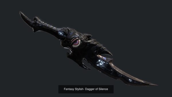Low poly Fantasy Stylish Dagger Bundle