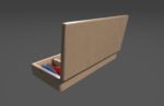 Low-poly handpainted fishermans box
