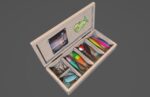 Low-poly handpainted fishermans box
