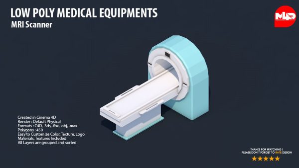 Low Poly Hospital Set - Medical Equipments