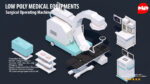 Low Poly Hospital Set - Medical Equipments