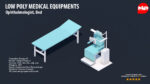 Low Poly Hospital Set - Medical Equipments