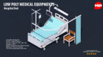 Low Poly Hospital Set - Medical Equipments