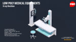 Low Poly Hospital Set - Medical Equipments