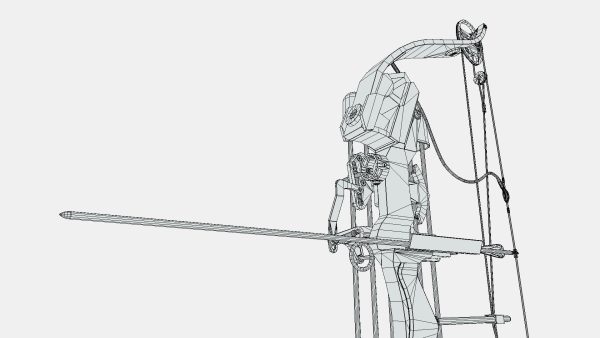 Low Poly Hunting and Archery Bow