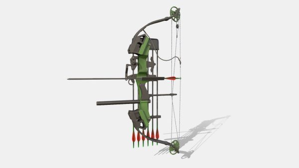 Low Poly Hunting and Archery Bow