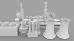 Low-Poly Industrial Plant