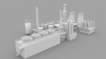 Low-Poly Industrial Plant