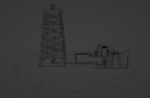 Low Poly Oil Rig