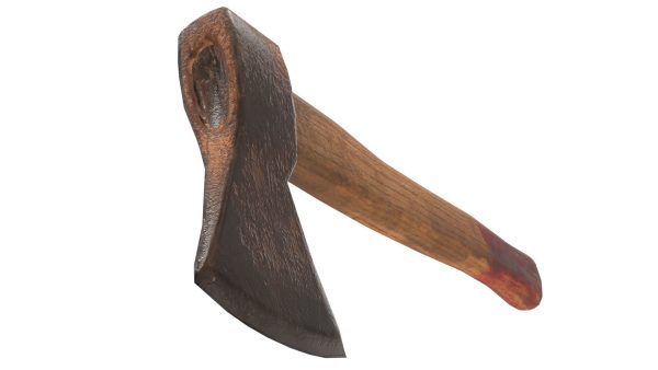 Low Poly Old Axe PBR-model
