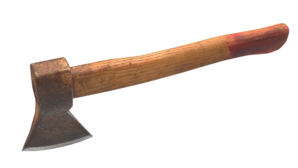 Low Poly Old Axe PBR-model