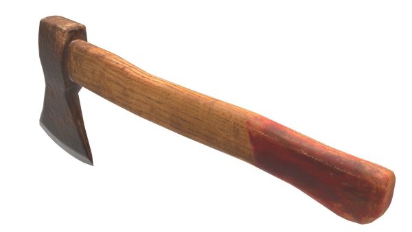 Low Poly Old Axe PBR-model