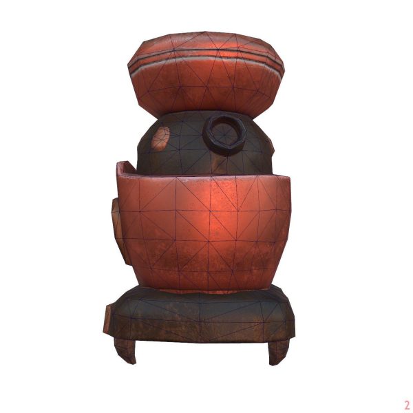 Low Poly Oven pot