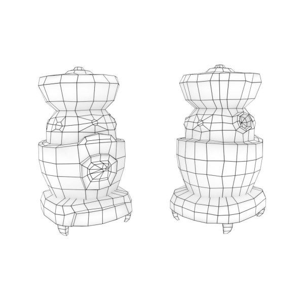 Low Poly Oven pot