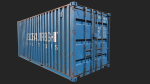 Low Poly PBR Shipping Container 20ft