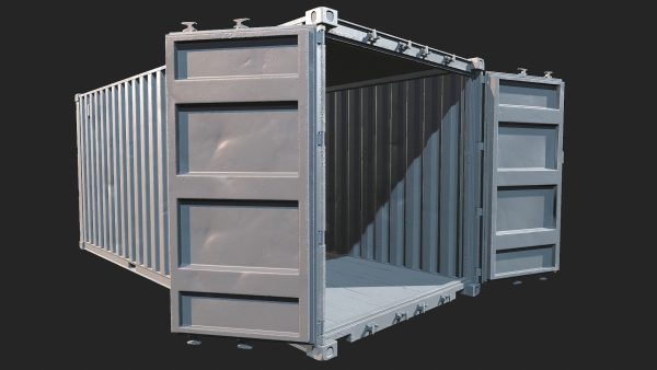 Low Poly PBR Shipping Container 20ft