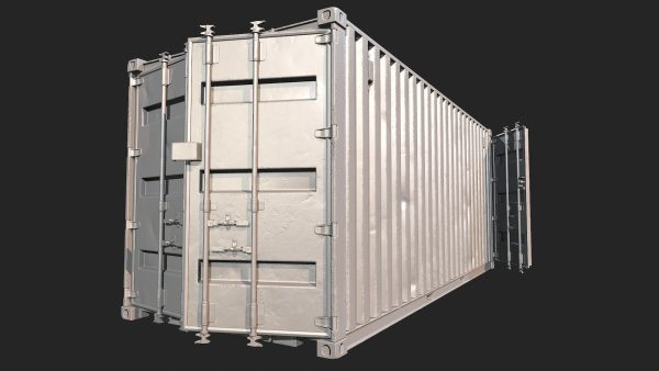 Low Poly PBR Shipping Container 20ft