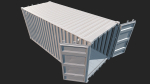 Low Poly PBR Shipping Container 20ft